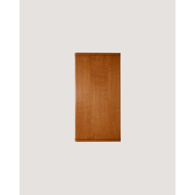 Brown Scandinavian Bedside Table with Three Drawers, 1950s For Sale - Image 8 of 9