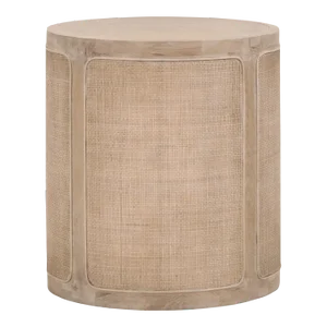 Cane End Table, Smoke Gray Oak