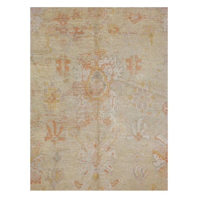 An antique Turkish Oushak gallery carpet handmade during the early 20th century. Measures: 7' 0" x 13' 3".