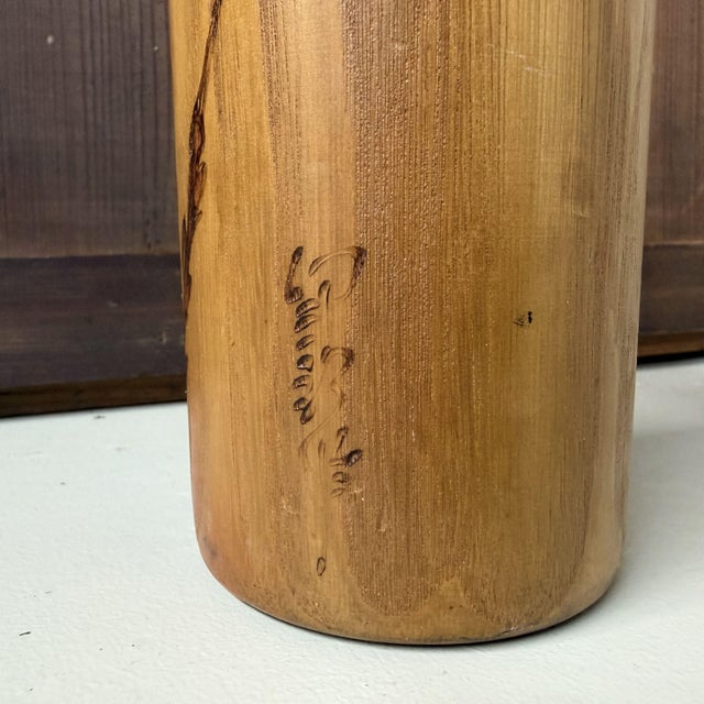 Brown Vintage Nekoyanagi from Usaburo Kokeshi, 1970s-1980s For Sale - Image 8 of 9