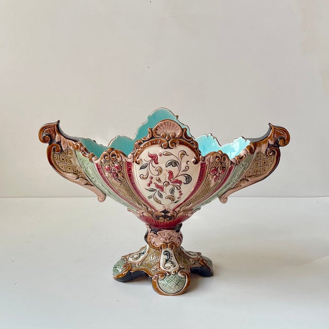 Majolica Jardiniere by Wilhelm Schiller & Son, Bohemia, 1890 For Sale - Image 12 of 12