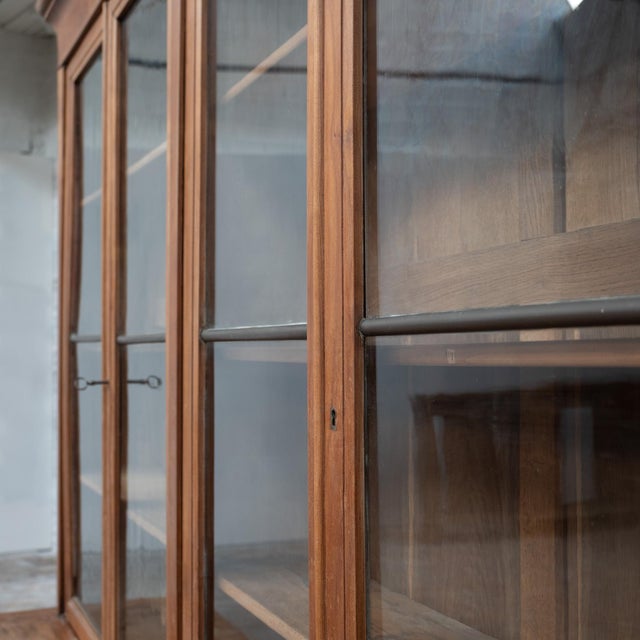 Late 19th Century Antique French Bookcase in Cherry Wood, 1880 For Sale - Image 5 of 13