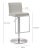 Light Gray Amalfi Light Grey Steel Adjustable Bar Stool For Sale - Image 8 of 10