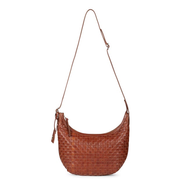 Contemporary Alva Large Hobo in Cognac For Sale - Image 3 of 5