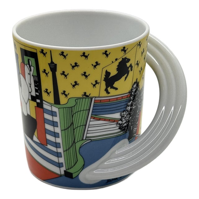 No. 12 Stuttgart B. Brenner Cupola City Cup Collection Series Cup by Tasse Bellini for Rosenthal Studio Line, 1990s For Sale