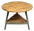 French Country Pine Coffee Table With Painted Trestle Base For Sale