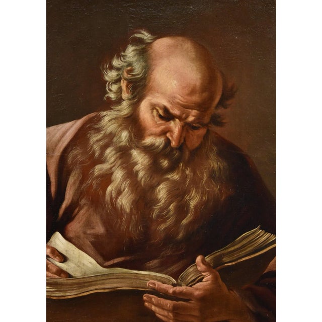 Baroque Giovanni Battista Beinaschi, Portrait of the Philosopher Heraclitus, 1670, Oil on Canvas For Sale - Image 3 of 13