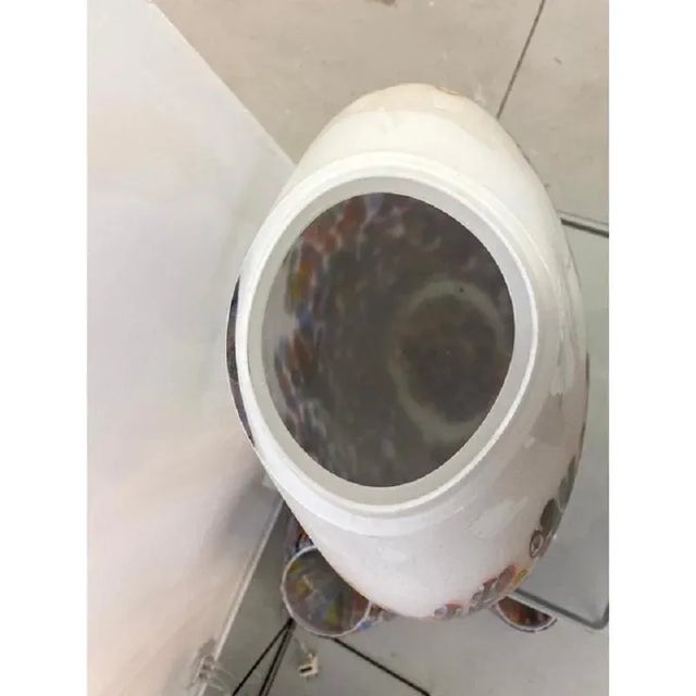 Glass Murrine Murano Glass Style Vase by Simoeng For Sale - Image 7 of 12