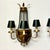 French 1940s French Louis XV Neoclassical Chain & Brass Basket Wall Sconces, 3 Arm - A Pair. For Sale - Image 3 of 12