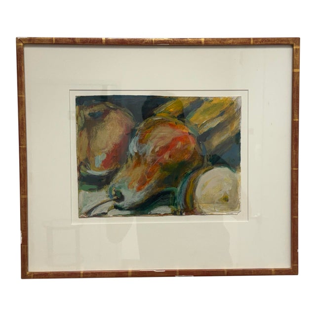 Vintage Fruit Still Life Oil Painting, Signed For Sale