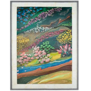 Italian Decorative Moonstone Wall Painting Panel from Cupioli Luxury Living