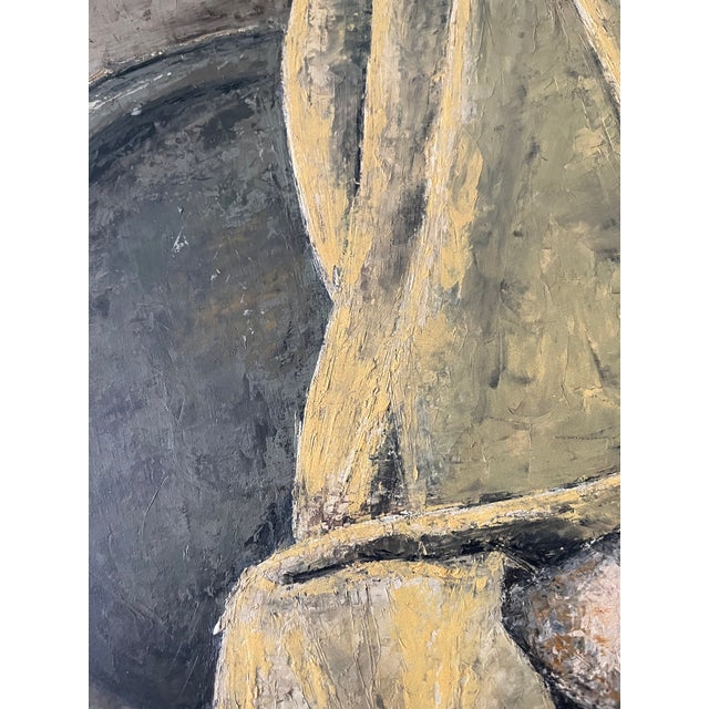 Vintage Still Life Oil on Board Painting Fauvist Style For Sale - Image 4 of 8