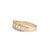 18k Yellow Gold 0.58ct Baguette Diamond Half Eternity Band Ring, Size 4.75 For Sale - Image 4 of 8