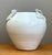 White Vintage Kass O'Brien White Ceramic Vase With Ginko Leaf Motif For Sale - Image 8 of 13