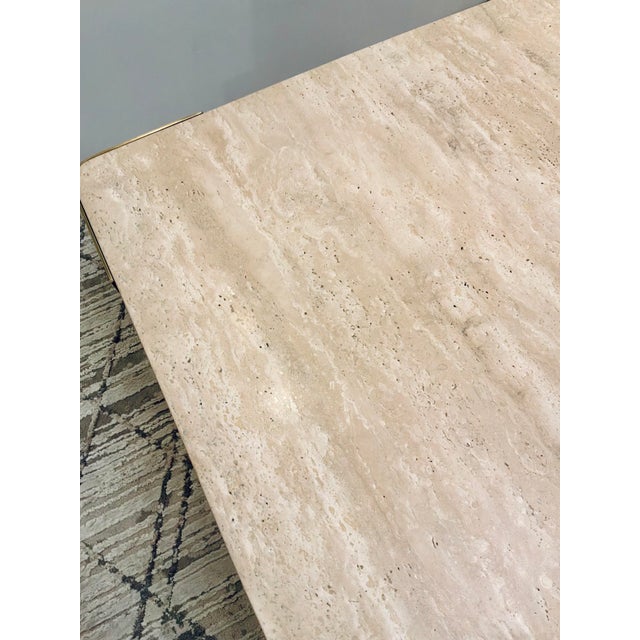 Revelation Modern Travertine Caress Cocktail Table For Sale In Atlanta - Image 6 of 6