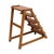 1940s Art Deco Period French Oak Rolling Library Wooden Steps, Circa 1940 For Sale - Image 5 of 9