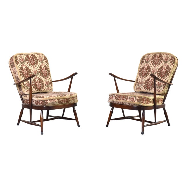 Vintage Armchairs by Lucian Ercolani for Ercol, 1960s, Set of 2 For Sale
