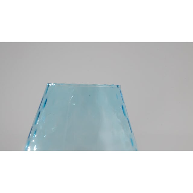 Blue 1960s Italian Blue Glass Goblet For Sale - Image 8 of 18