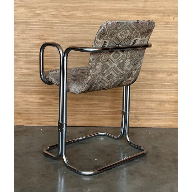 Mid-Century Chrome Chairs with Double Frames, 1960, Set of 10 For Sale - Image 11 of 14