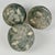 Vintage Ceramic Spheres in Faint Green and Leaves Stamped Markings- Set of 3 For Sale - Image 4 of 5