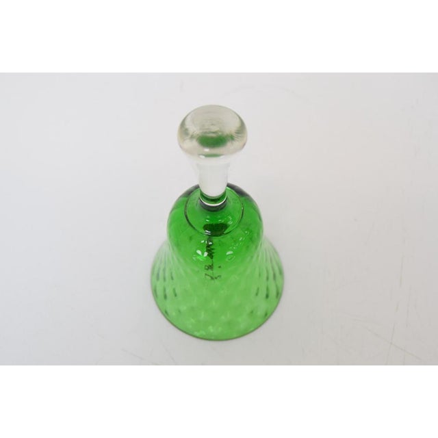 Vintage Glass Bell from Glasswork Novy Bor, 1950s For Sale - Image 4 of 8