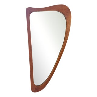 Irregular Mirror in Teak, Denmark, 1960s For Sale