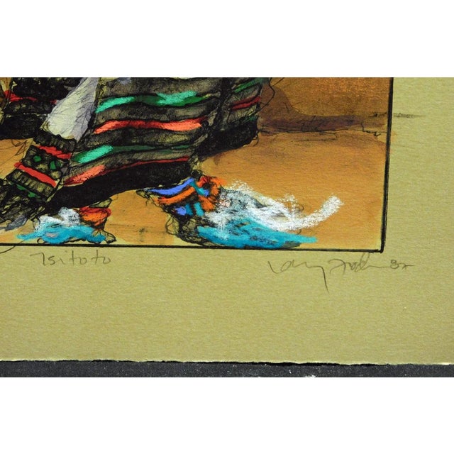 Larry Fodor "Tsitoto" 1987 Hand Signed Southwestern Art Lithograph For Sale In Denver - Image 6 of 6