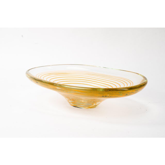 Mid-Century Modern Vintage Murano Glass Bowl, Italy, 1970s For Sale - Image 3 of 14