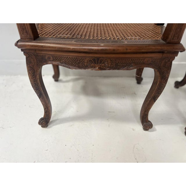 Regency Style Armchairs in Natural Wood, 1800s, Set of 2 For Sale - Image 13 of 18