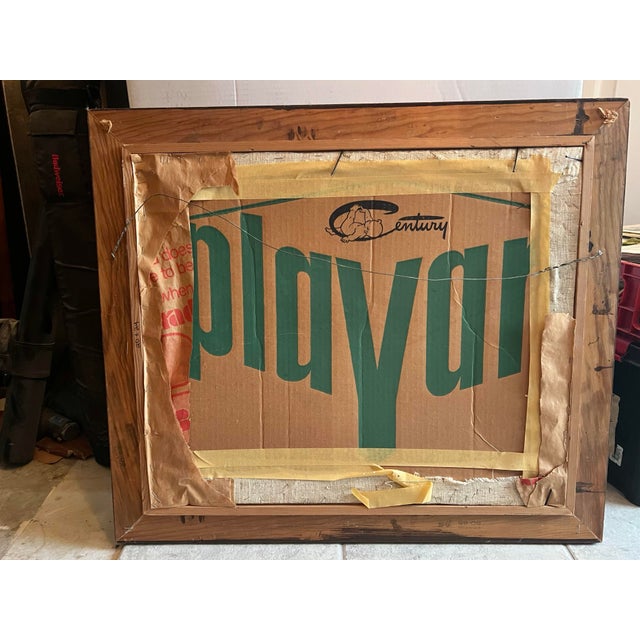 Wood Mid 20th Century Floral Crewel Embroidered Yarn Art, Framed For Sale - Image 7 of 7