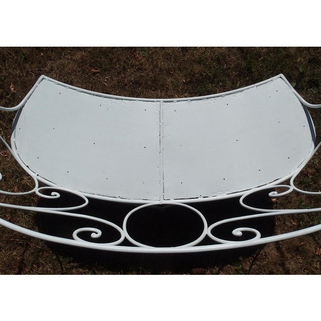 Wrought Iron Garden Bench, 1920s For Sale - Image 12 of 13