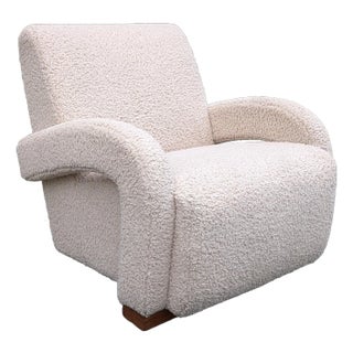 Anthropologie Sherpa Boucle "Violette Lounge Chair" For Sale