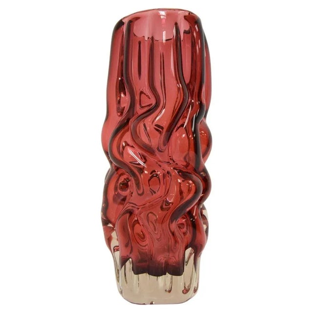 Glass Vase attributed to Pavel Head for Crystalex Nový Bor, 1970s For Sale - Image 13 of 13