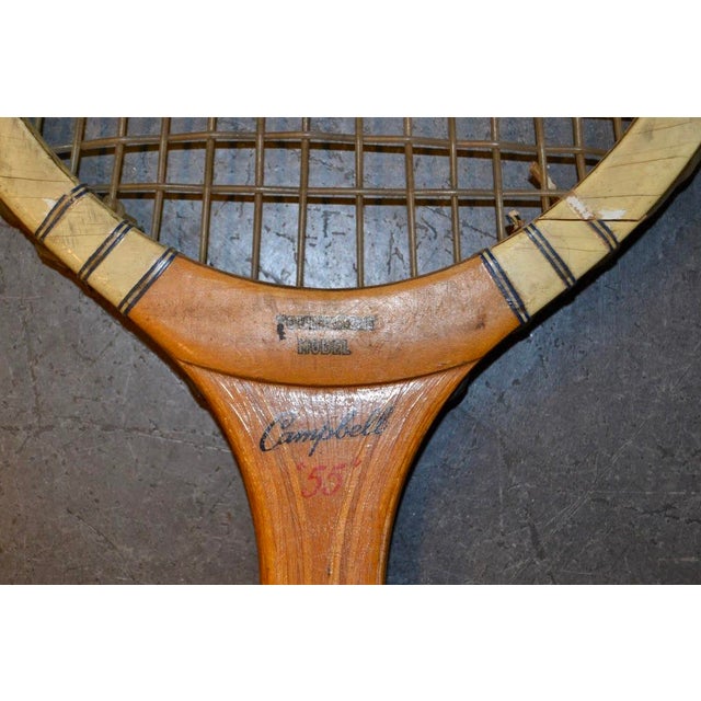 1960s Mid-Century Wooden Tennis Racquets - Set of 2 For Sale - Image 9 of 18