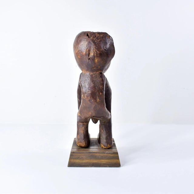 African Early 20th Century Lega Abstract Figure on Custom Base For Sale - Image 3 of 14