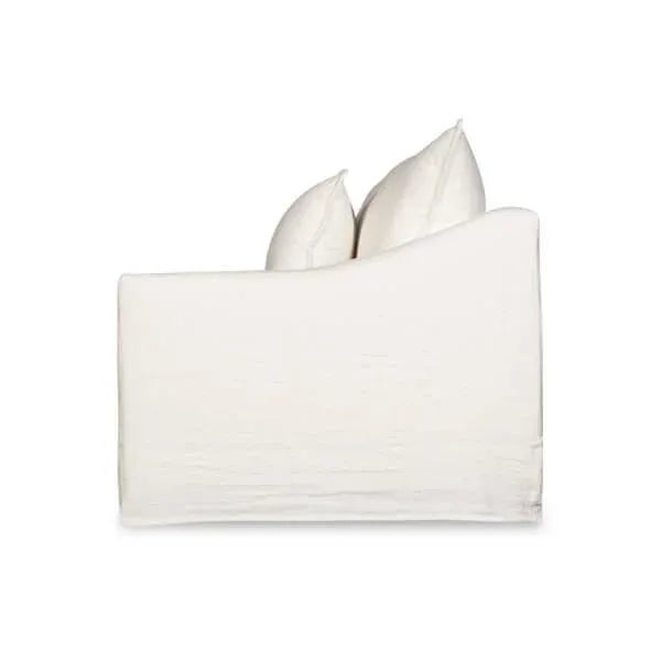 Contemporary Moss Home Darcy Sofa 84", Safari Optic White For Sale - Image 3 of 7