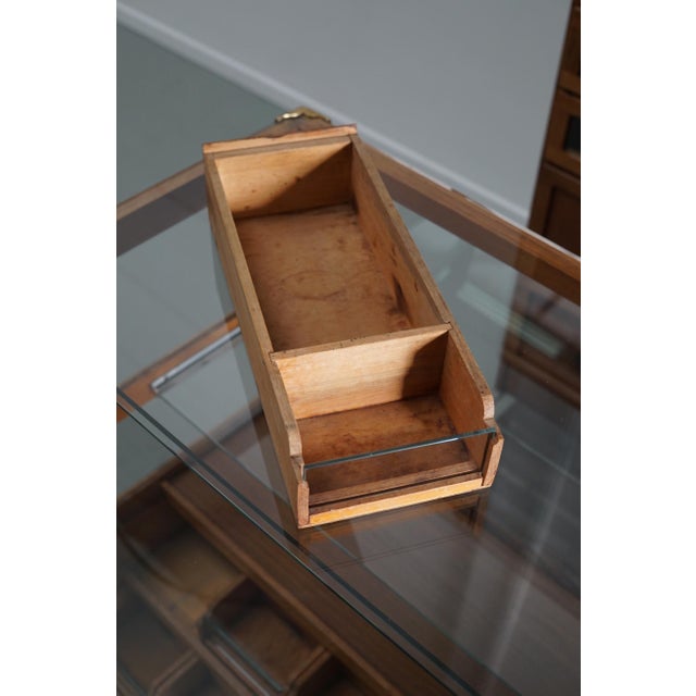 Spanish Beech and Oak Haberdashery Cabinet or Shop Counter, 1950s For Sale - Image 17 of 18