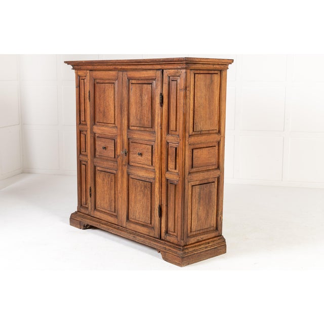 Antique Italian Walnut Cabinet, 1700s For Sale - Image 3 of 6