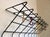 String Black Metal Coat and Hat Rack, 1950s For Sale - Image 5 of 12