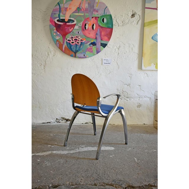 Blue Postmodern Armchair from Sedus, Germany, 1990s For Sale - Image 8 of 14