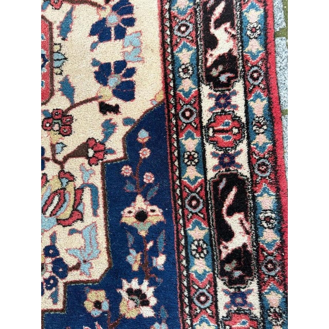 Textile Vintage Najaf Abad Rug, 1970s For Sale - Image 7 of 15