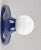 Mid-Century Italian Blue Metal Light Ball Sconce by Achille Castiglioni for Flos, 1960s For Sale - Image 10 of 18
