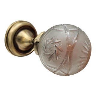 Art Deco Brass Ceiling Lamp, 1920s For Sale