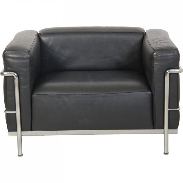 LC3 Chair in Black Leather by Le Corbusier, 2010s For Sale - Image 17 of 17