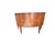 Ethan Allen 1990s Ethan Allen Avenue Demilune Sideboard Cherry Buffet Credenza Cabinet Console For Sale - Image 4 of 15
