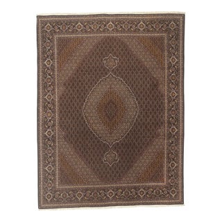 Vintage Persian Mahi Tabriz Rug, 09'10 X 12'10 For Sale