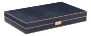 Maitland-Smith Navy Leather Game Board