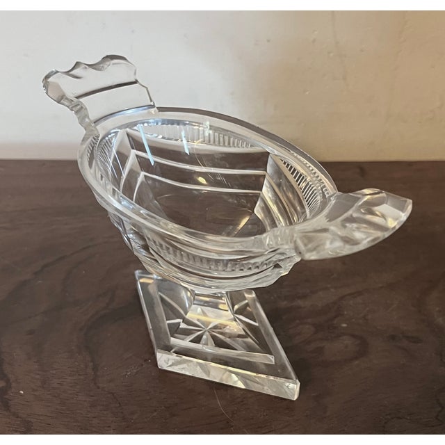 English Antique 19th Century Georgian Anglo Irish Cut Glass / Crystal Salt Cellar For Sale - Image 3 of 16