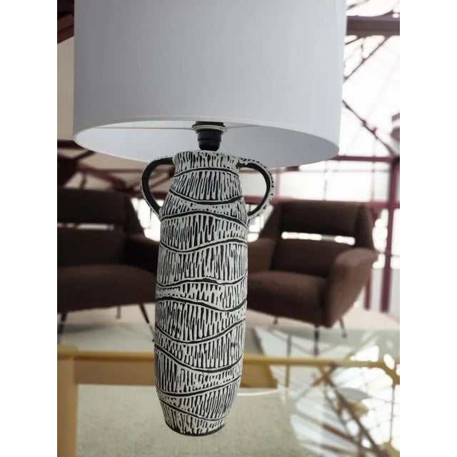 Vintage Table Lamp in Ceramic, 1950s For Sale - Image 4 of 6
