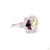 Art Deco 2.47 Carat Old European Cut Diamond Onyx Ruby Gold Ring, Size 6.5 For Sale - Image 9 of 9